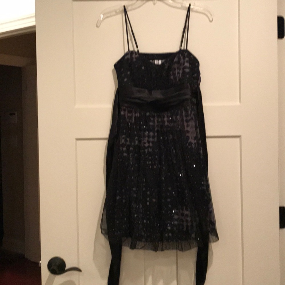 Black mini dress